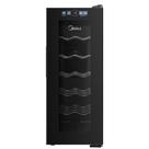 Adega de Vinhos Midea para 12 Garrafas com até 18C - MDRW066 Adega de Vinhos Midea para 12 Garrafas com até 18C - MDRW066