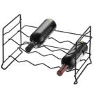 Adega Empilhável 8 Garrafas Vinho Suporte Garrafeira Horizontal