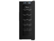 Adega Midea 12 Garrafas Preta com LED MDRW066FGGGL3