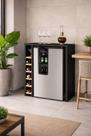 Adega para Bebidas Planejada Cristal 4008 cor Preto nature Comprar moveis em casa