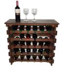 Adega Para Vinho 30 Garrafas Tipo Mesinha Cor Imbuia C6