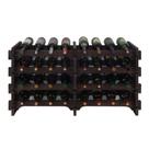 Adega Vinho Madeira 32 Garrafas Cor Imbuia C08 Cevey Adegas e Artesanatos
