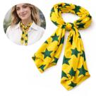 Adereço Copa Do Mundo: Lenço Para Pescoço Estampas Inspiradas no Brasil (1 Und)