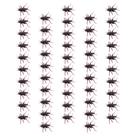 Adereços de brincadeira de críquete de plástico Toyvian 50 unidades 4,5x4 cm marrons