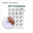 Adesivo 15x15mm Dupla Face Fixar o Pavio de Velas (120 Unid.)