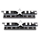 Adesivo 3D Vehicle Emblem Texas Edition cromado preto 5x1,5 cm