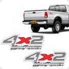Adesivo 4x2 Max Power Compatível F-250 Emblema Lateral Prata