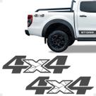 Adesivo 4x4 Compatível Ranger Storm 2020/ Emblema Grafite
