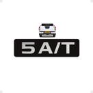 Adesivo 5 A/T Compatível Frontier Emblema Tampa Traseira Adesivo 5 A/T Compatível Frontier Emblema Tampa Traseira