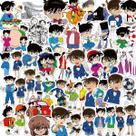 Adesivo Anime Detectives Conanss Vinyl Cartoon Anime x50