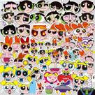 Adesivo Anime Powerpuffs Girls Vinyl Cartoon Anime x50 Adesivo Anime Powerpuffs Girls Vinyl Cartoon Anime x50