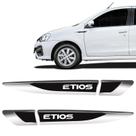 Adesivo Aplique Lateral Etios Hatch Sedan Emblema Resinado Adesivo Aplique Lateral Etios Hatch Sedan Emblema Resinado