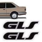 Adesivo Apollo Gls Volkswagen Preto Modelo Original - Par