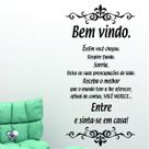 Adesivo Auto colante de Parede Frase Seja Bem Vindo