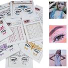 Adesivo Autocolante para Rosto e Olhos: Strass Colorido Stickers Face Jewels Carnaval e Festas - 2 Cartelas Sortidas Adesivo Autocolante para Rosto e Olhos: Strass Colorido Stickers Face Jewels Carnaval e Festas - 2 Cartelas Sortidas