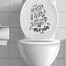 Adesivo Autocolante Vaso Sanitário Faça Uma Arte Nem Que Fique Uma Merda