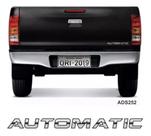 Adesivo Automatic Hilux Srv Emblema Cromado Tampa Traseira