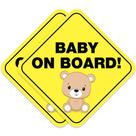 Adesivo Baby on Board Stickios Teddy Bear para carros (pacote com 2)