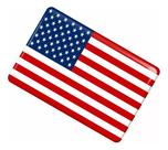 Adesivo Bandeira Americana Carro Moto Capacete Resinado Bd12 Adesivo Bandeira Americana Carro Moto Capacete Resinado Bd12