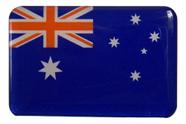 Adesivo Bandeira Australia Resinado 4x6cm Bd6