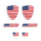 Adesivo Bandeira Estados Unidos Escudo Placa Coluna Resinado