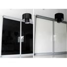 Adesivo Blackout Branco Verso Preto Rolo Lavável Impede Luz Solar de Janela e Porta Película Lavável