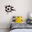 Adesivo Bola de Futebol Decoração Quarto Menino Porta
