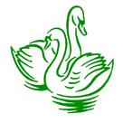Adesivo Box Banheiro cisne decoração decoração enfeite parede box banheiro Cor:Verde Adesivo Box Banheiro cisne decoração decoração enfeite parede box banheiro Cor:Verde