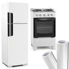 Adesivo Branco Fosco Envelopamento Geladeira Móveis 3m x 60cm