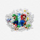 Adesivo Buraco na Parede Recortado Mario Bros PPDAD035