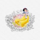 Adesivo Buraco na Parede Recortado Princesa Branca de Neve PPDAD015