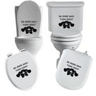Adesivo cachorrinho vaso sanitário privada caixa acoplada descarga azulejo box vidro superficie liza Adesivo cachorrinho vaso sanitário privada caixa acoplada descarga azulejo box vidro superficie liza