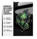 Adesivo Carro Alien 3D Efeito Rasgado Espacial - 19x14cm