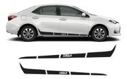 Adesivo Carro Corola Toyota Faixa Lateral Motorista Carona