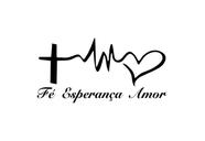 Adesivo carro fé esperança amor 1126 (0,20 cm 0,10cm)