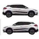 Adesivo Carro Kicks Faixa Lateral Lado Motorista E Carona