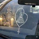 Adesivo Carro Relevo Nossa Senhora Aparecida Proteção Fé Adesivo Carro Relevo Nossa Senhora Aparecida Proteção Fé