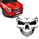 Adesivo Caveira Skull Capô Lateral Carro Personalizado Preto Adesivo Caveira Skull Capô Lateral Carro Personalizado Preto