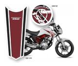 Adesivo Cg150 Titan Tankpad Gravata + Bocal Cor Vinho Gv230