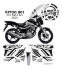 Adesivo Cg160 Fan Kt Personalizado C Bocal Resinado Kitgg801