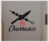 Adesivo churrasco churrasqueira parede 0,48 x 0,60 cm
