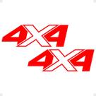 Adesivo Compatível Com Frontier 4x4 2018/ Emblema Vermelho