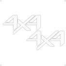 Adesivo Compatível Com Frontier Attack 4x4 2017/2021 Branco