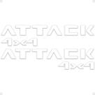 Adesivo Compatível Com Frontier Attack 4x4 2023 Branco Par