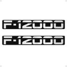 Adesivo Compatível F-12000 Emblema Lateral Preto Resinado