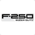Adesivo Compatível F-250 Super Duty Emblema Resinado Cromado