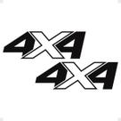 Adesivo Compatível Frontier 4x4 /2020 Emblema Preto Lateral