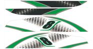 Adesivo Compatível Jet Ski Kawasaki Carbono Verde Adesivo Compatível Jet Ski Kawasaki Carbono Verde