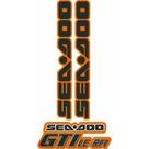 Adesivo Compatível Jet Ski Sea-Doo GTI LE RFI 2005 Laranja