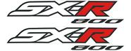 Adesivo Compatível Kawasaki SXR 800 07 Vermelho Par